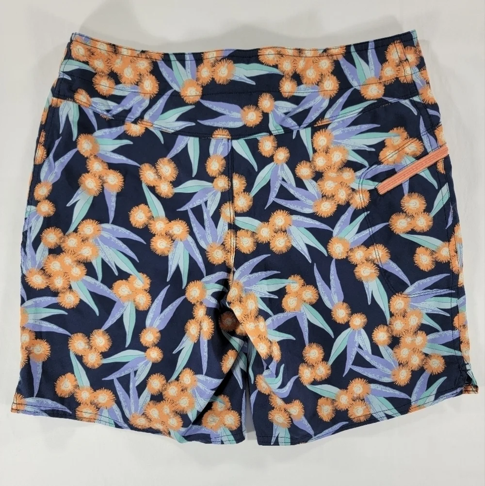 PATAGONIA Stretch Planing Pocket Boardshort Swim Sport Shorts Floral Womens 6 - Picture 13 of 13
